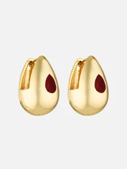 Heritage Earrings - Garnet