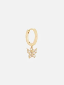 14k Gold Fly With Me Hoop - Single (Pair $390)