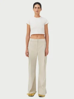 Renee Crop Tee - Chalk