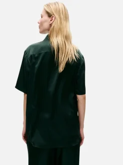 Short Sleeve Boyfriend Shirt - Scarab