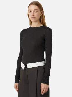 Sunisa Long Sleeve Top - Black
